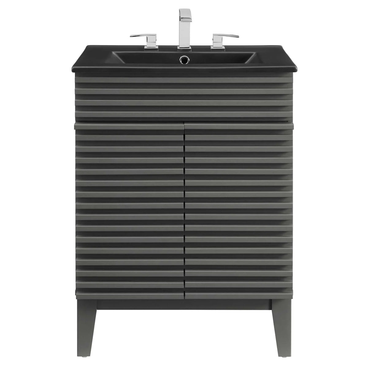 Render Bathroom Vanity with Black Basin Included