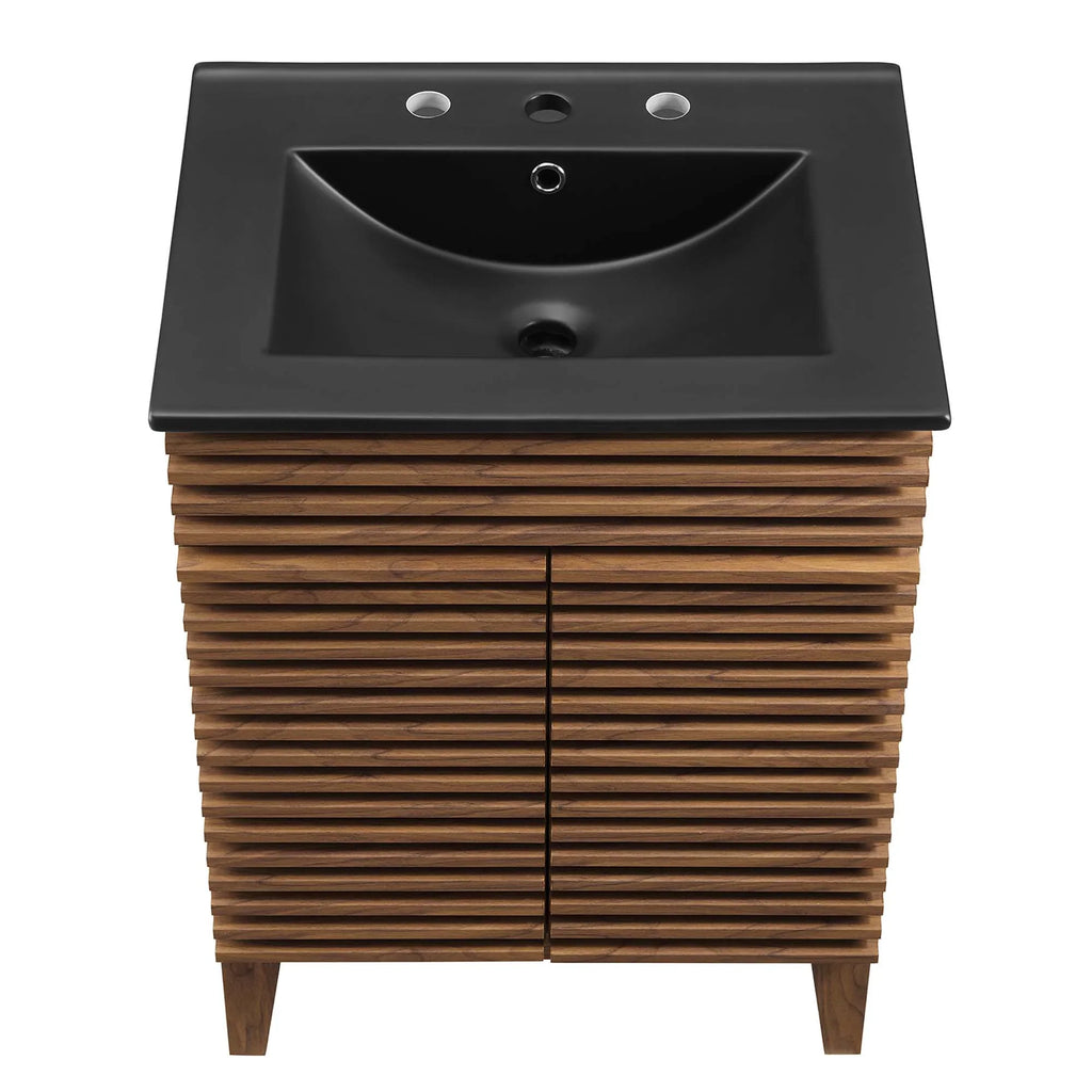Render Bathroom Vanity with Black Basin Included