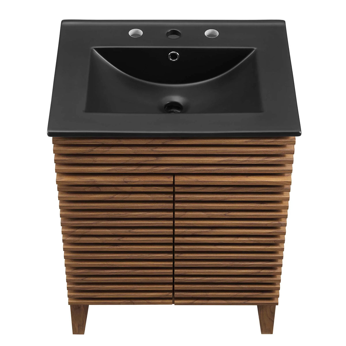 Render Bathroom Vanity with Black Basin Included