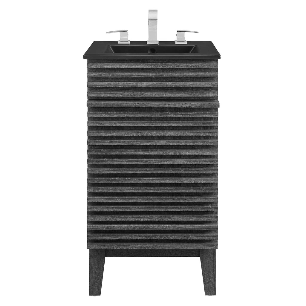 Render Bathroom Vanity with Black Basin Included