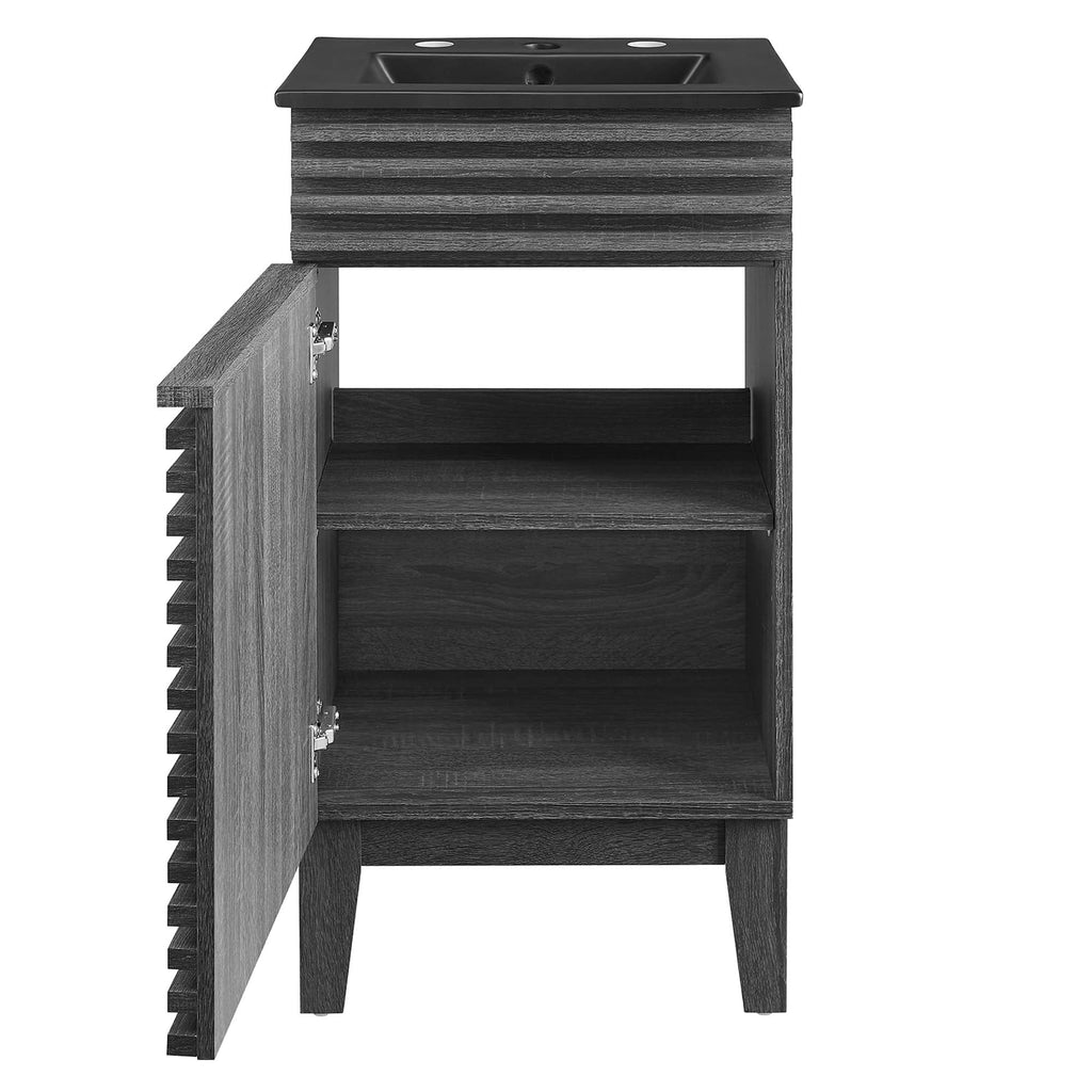Render Bathroom Vanity with Black Basin Included