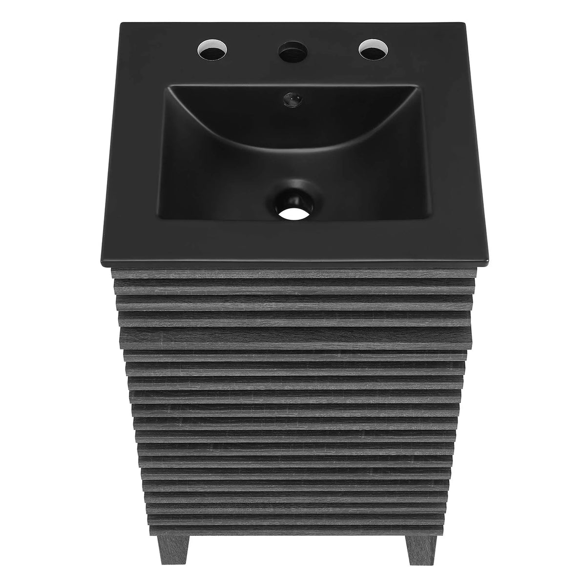 Render Bathroom Vanity with Black Basin Included
