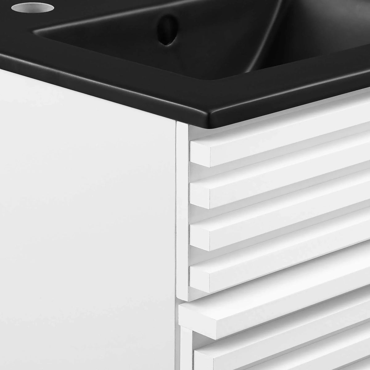 Render Bathroom Vanity with Black Basin Included