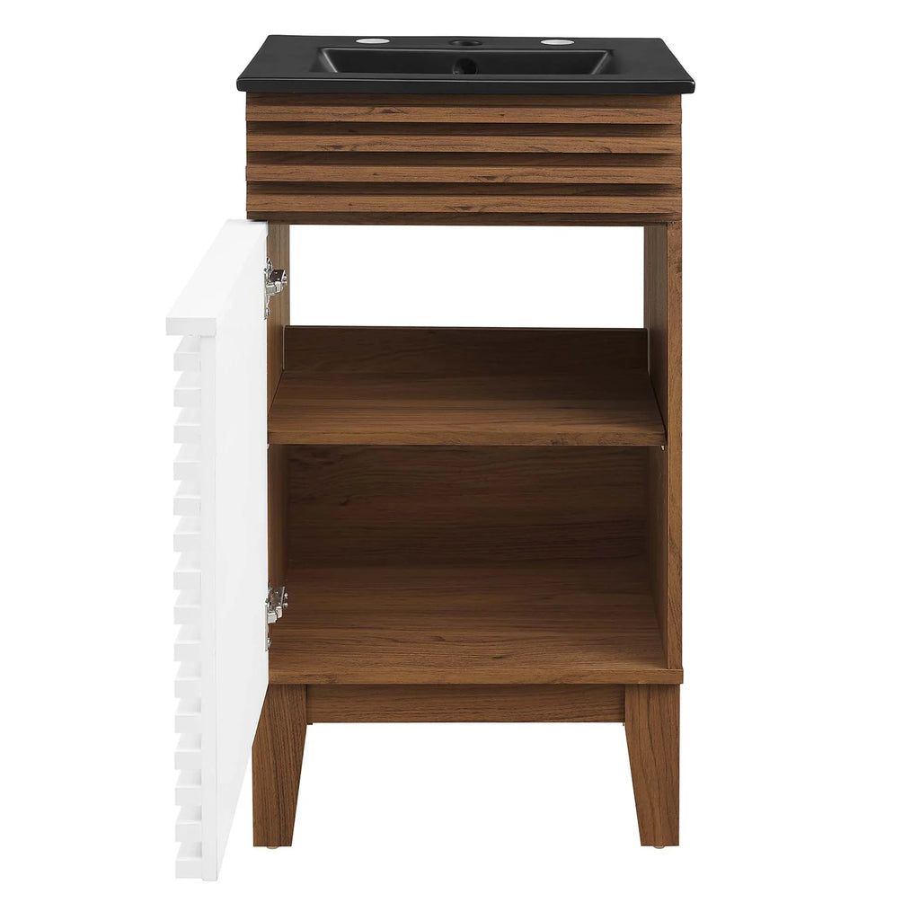 Render Bathroom Vanity with Black Basin Included