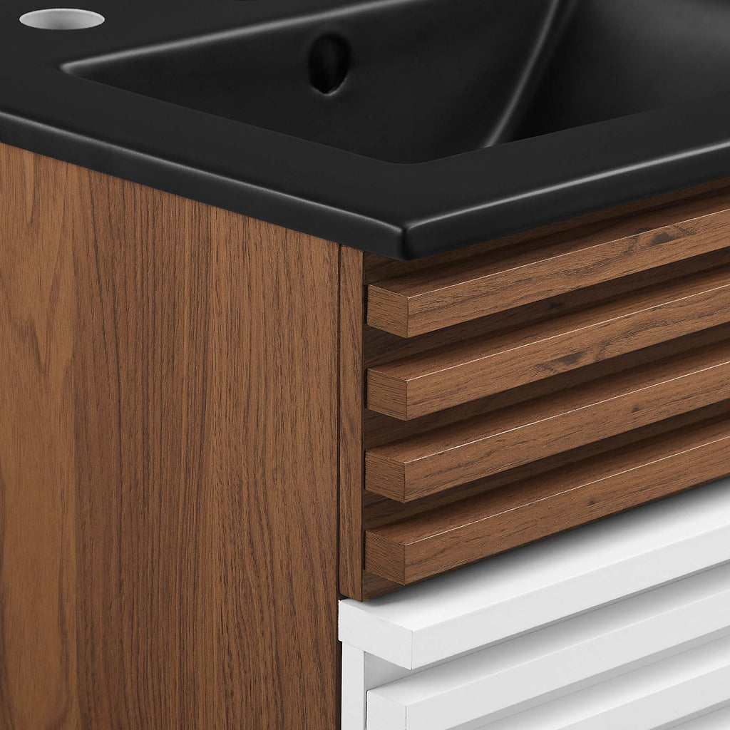 Render Bathroom Vanity with Black Basin Included