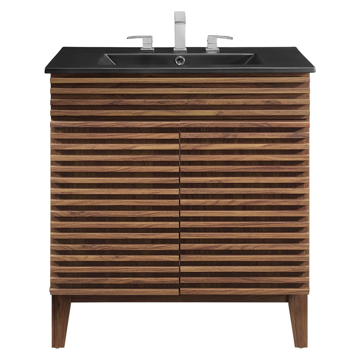Render Bathroom Vanity with Black Basin Included