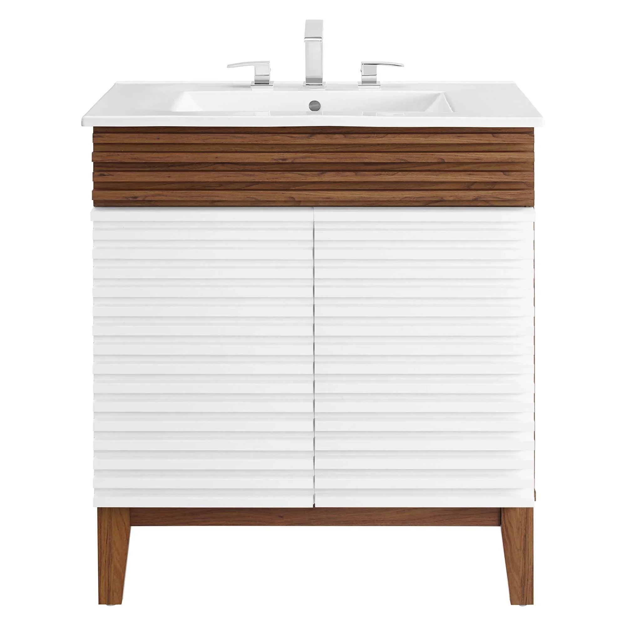 Render Bathroom Vanities with White Basin Included