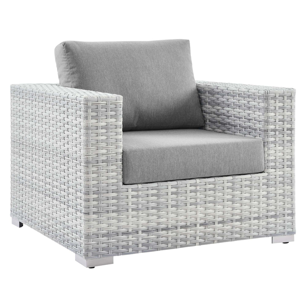 Convene 4-Piece Outdoor Patio Set in Light Gray Gray