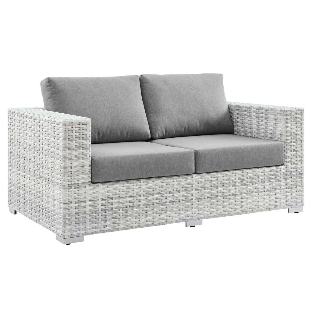 Convene 4-Piece Outdoor Patio Set in Light Gray Gray