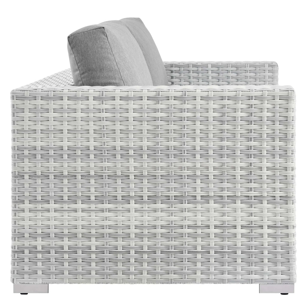 Convene 4-Piece Outdoor Patio Set in Light Gray Gray