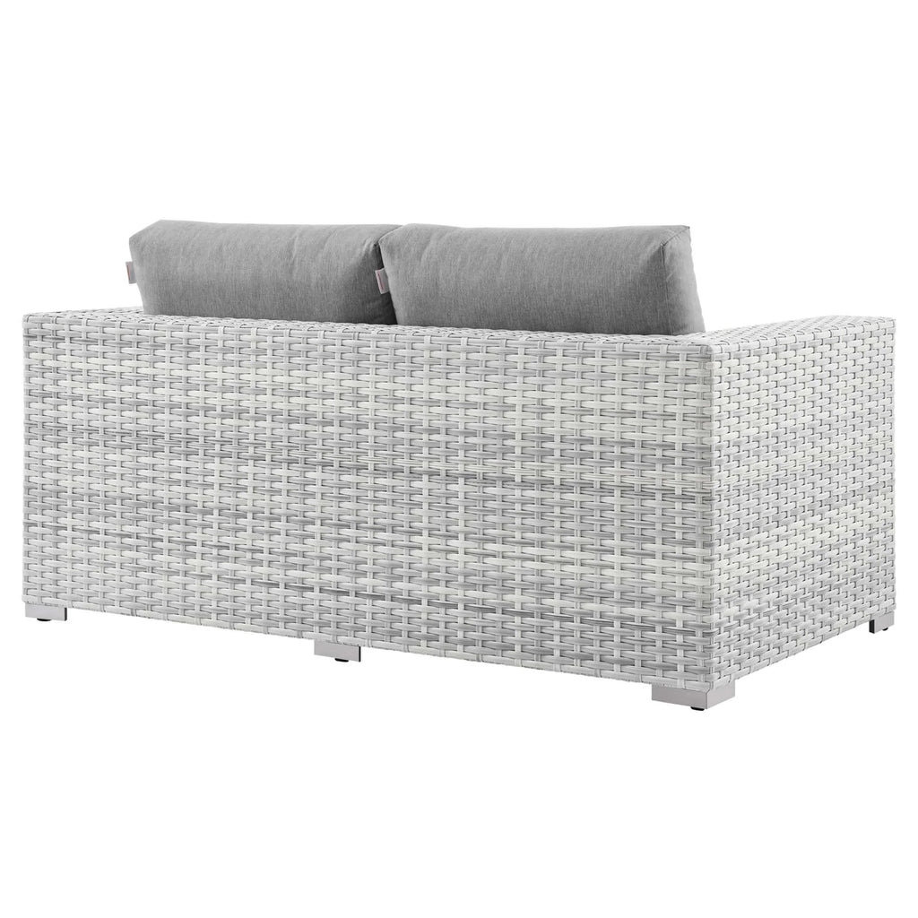Convene 4-Piece Outdoor Patio Set in Light Gray Gray