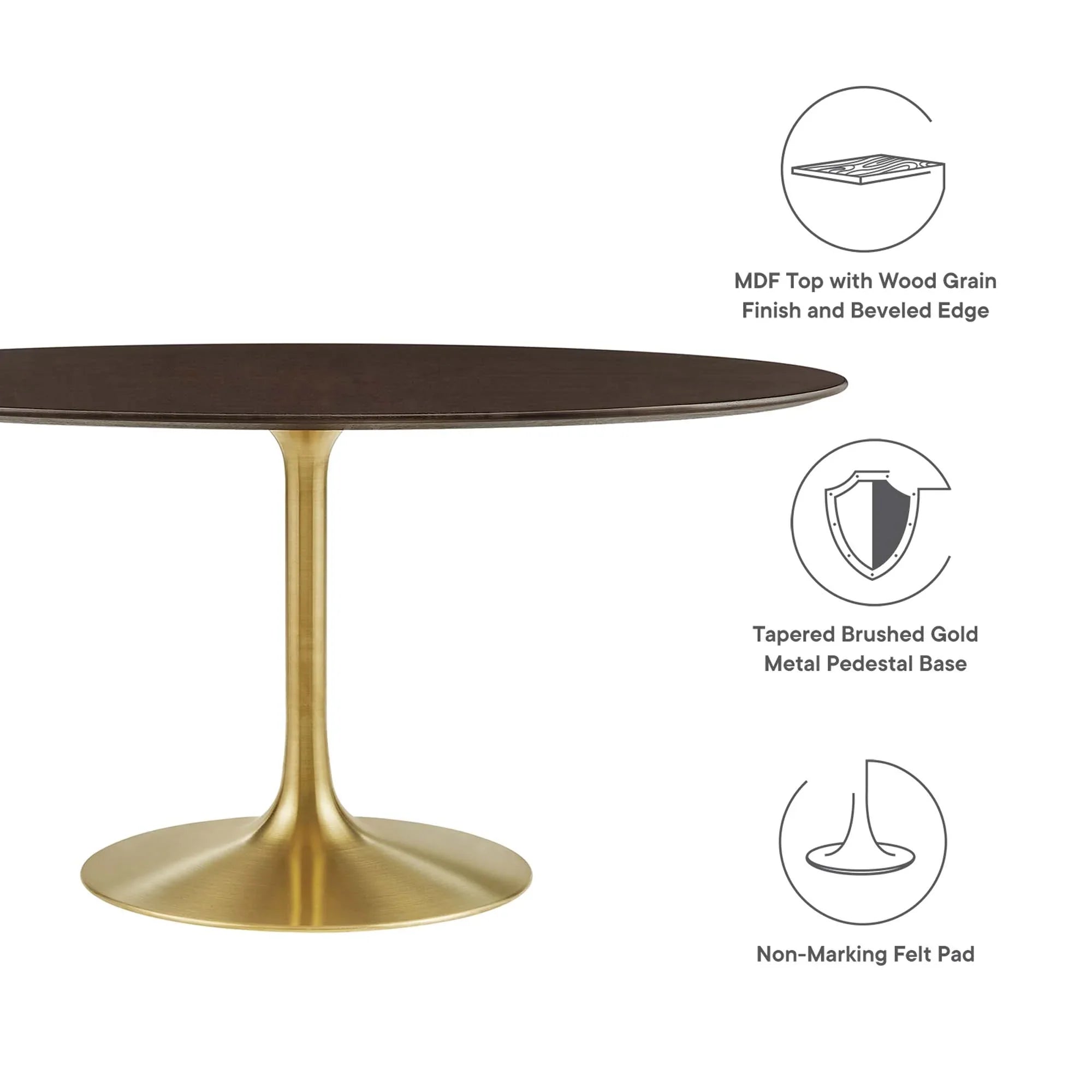Lippa Oval Wood Dining Table