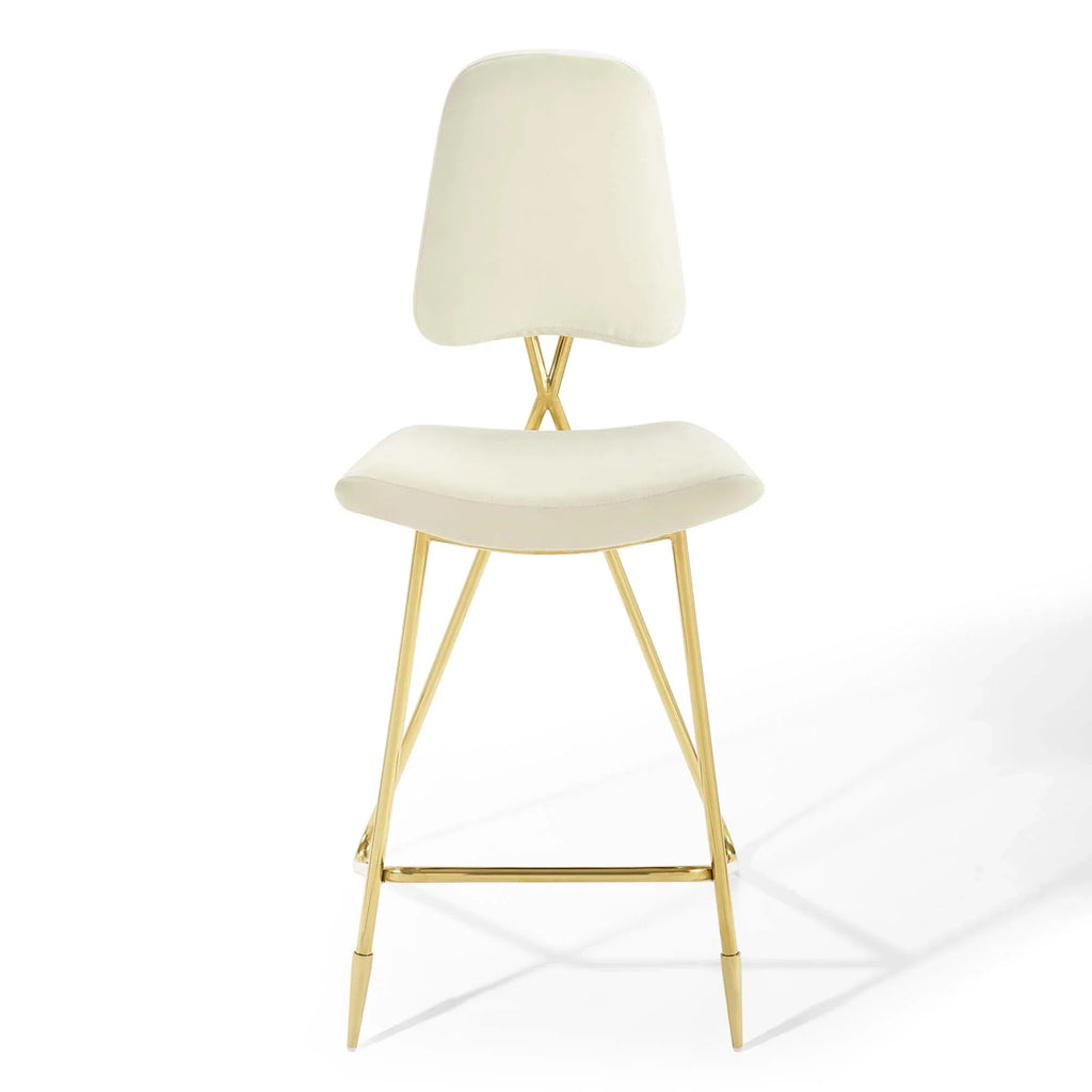 Ponder Performance Velvet Bar Stool Set of 2