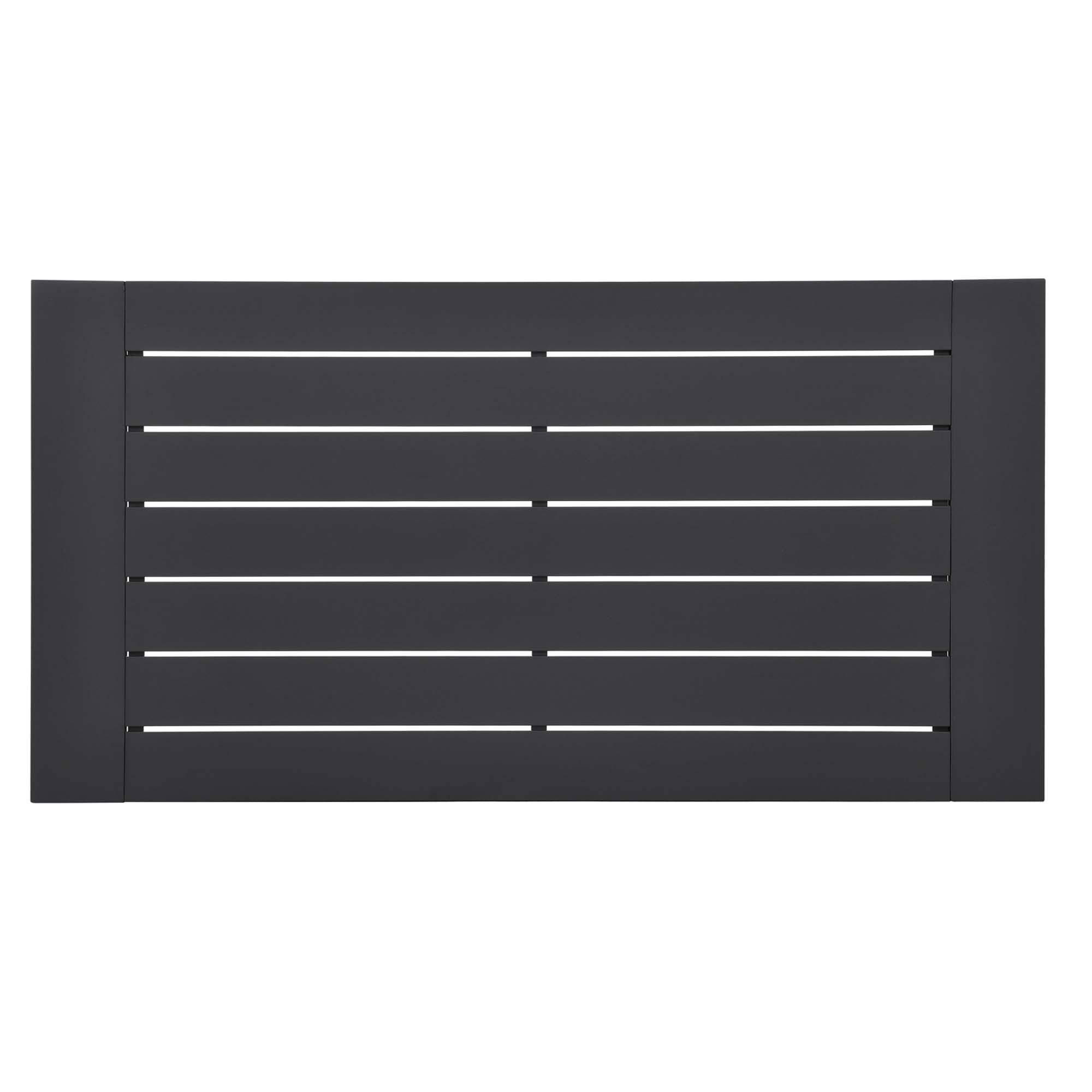 Tahoe Outdoor Patio Powder-Coated Aluminum Coffee Table in Gray