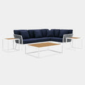 Stance 7 Piece Outdoor Patio Aluminum Sectional Sofa Set