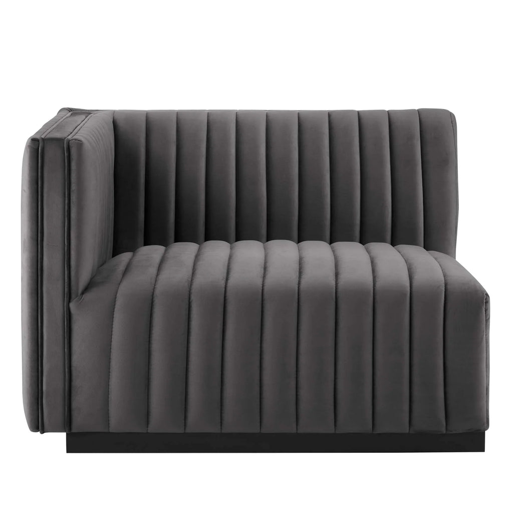 Conjure Channel Tufted Performance Velvet Loveseat