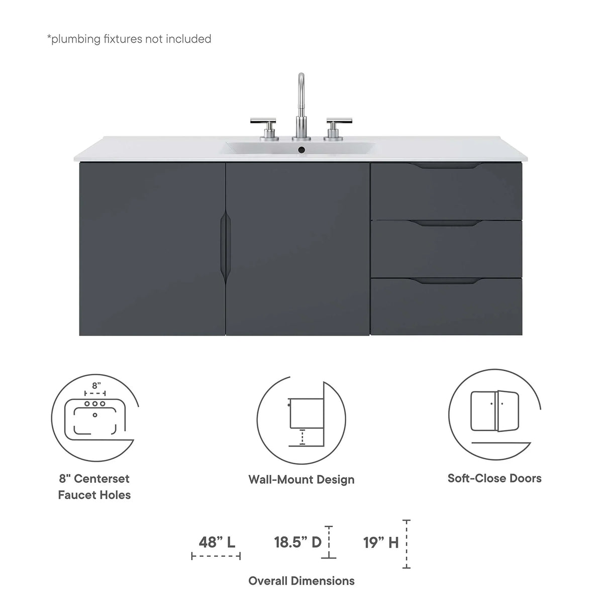 Vitality Bathroom Vanity Basin Included