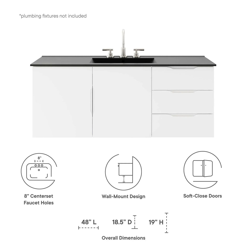 Vitality Bathroom Vanity Basin Included
