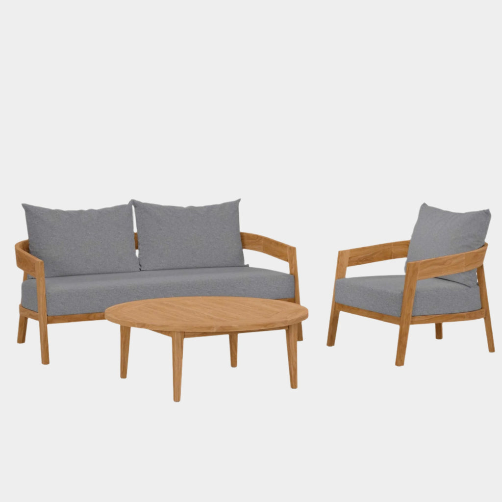 Brisbane 3-Piece Teak Wood Outdoor Patio