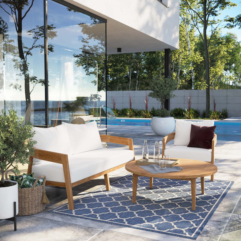 Brisbane 3-Piece Teak Wood Outdoor Patio
