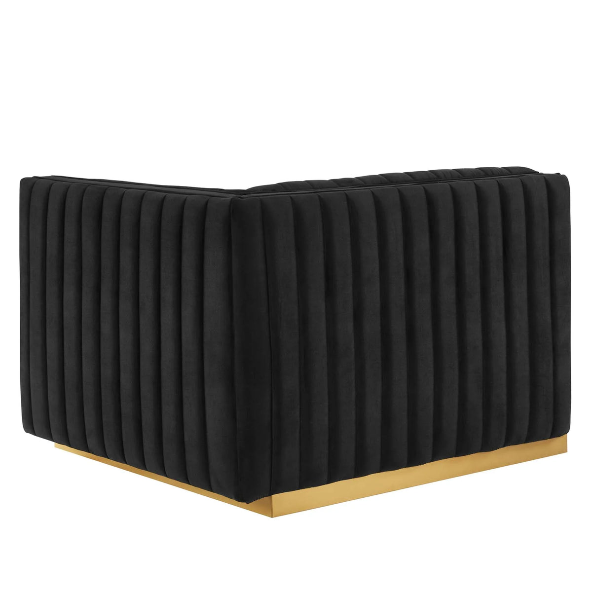 Conjure 4-Piece Channel Tufted Performance Velvet Sectional