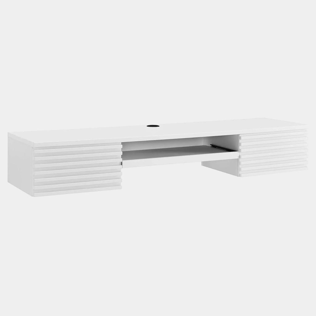 Render Wall Mount Wood Office Desk