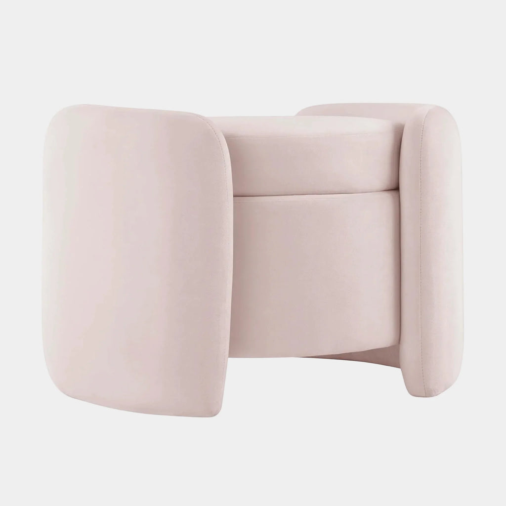 Nebula Upholstered Performance Velvet Ottoman