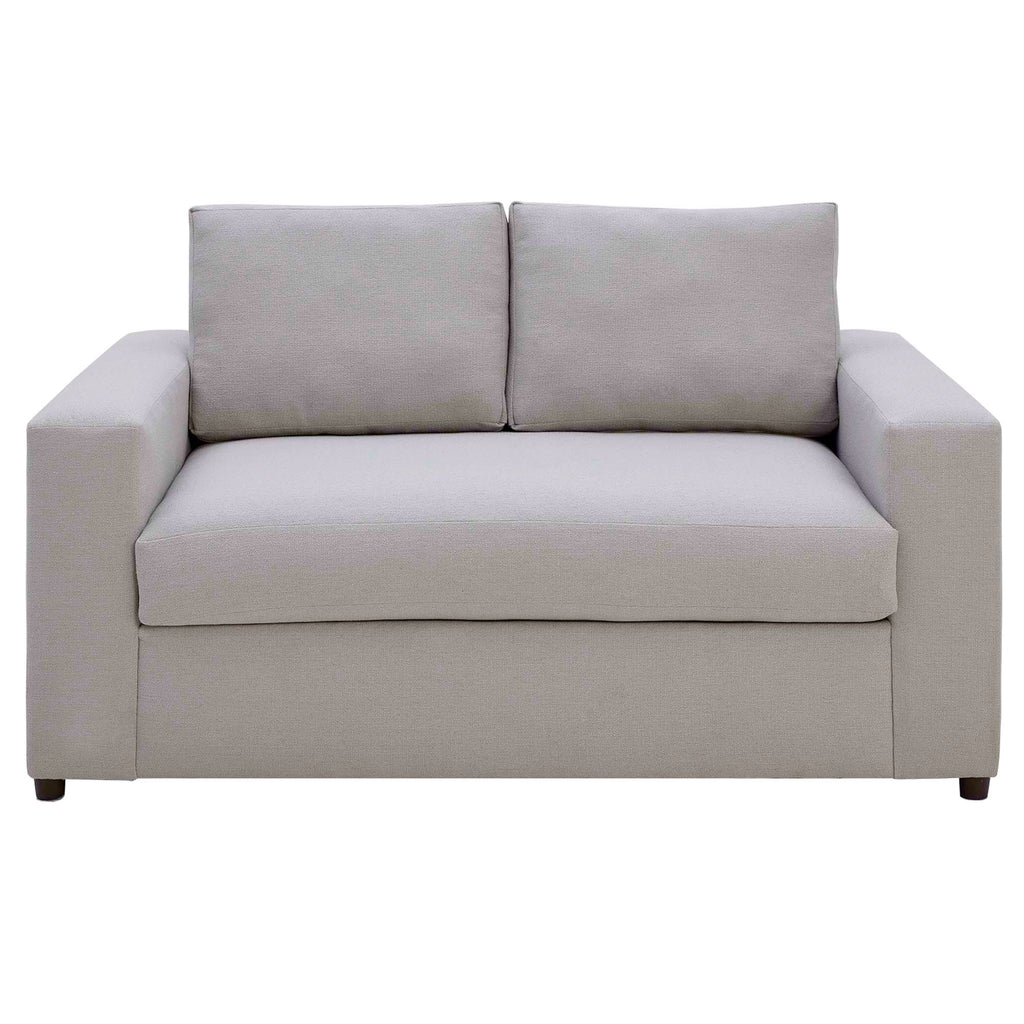 Avendale Linen Blend Loveseat in Flint Gray Linen Blend