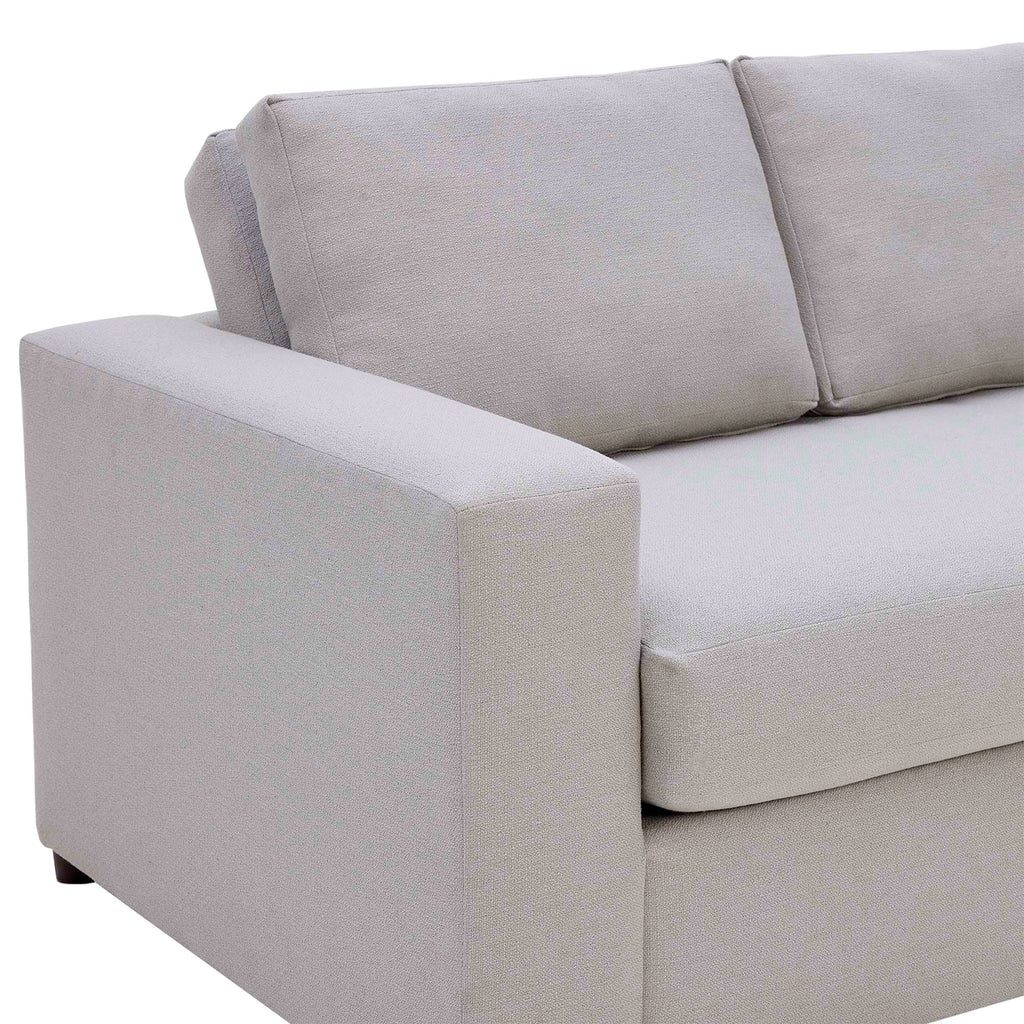 Avendale Linen Blend Loveseat in Flint Gray Linen Blend