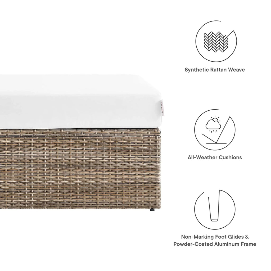 Convene Outdoor Patio Rectangle Ottoman