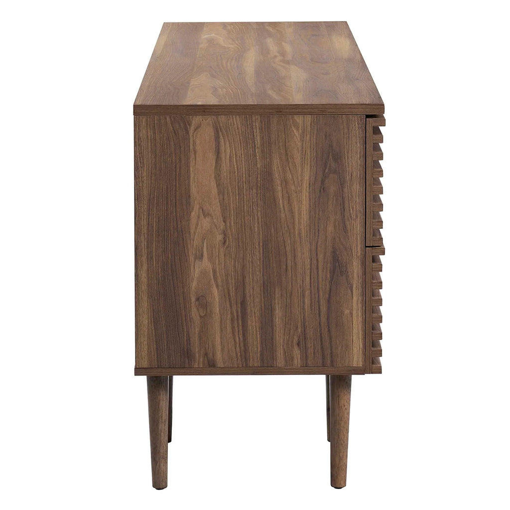 Render Office Desk in Walnut