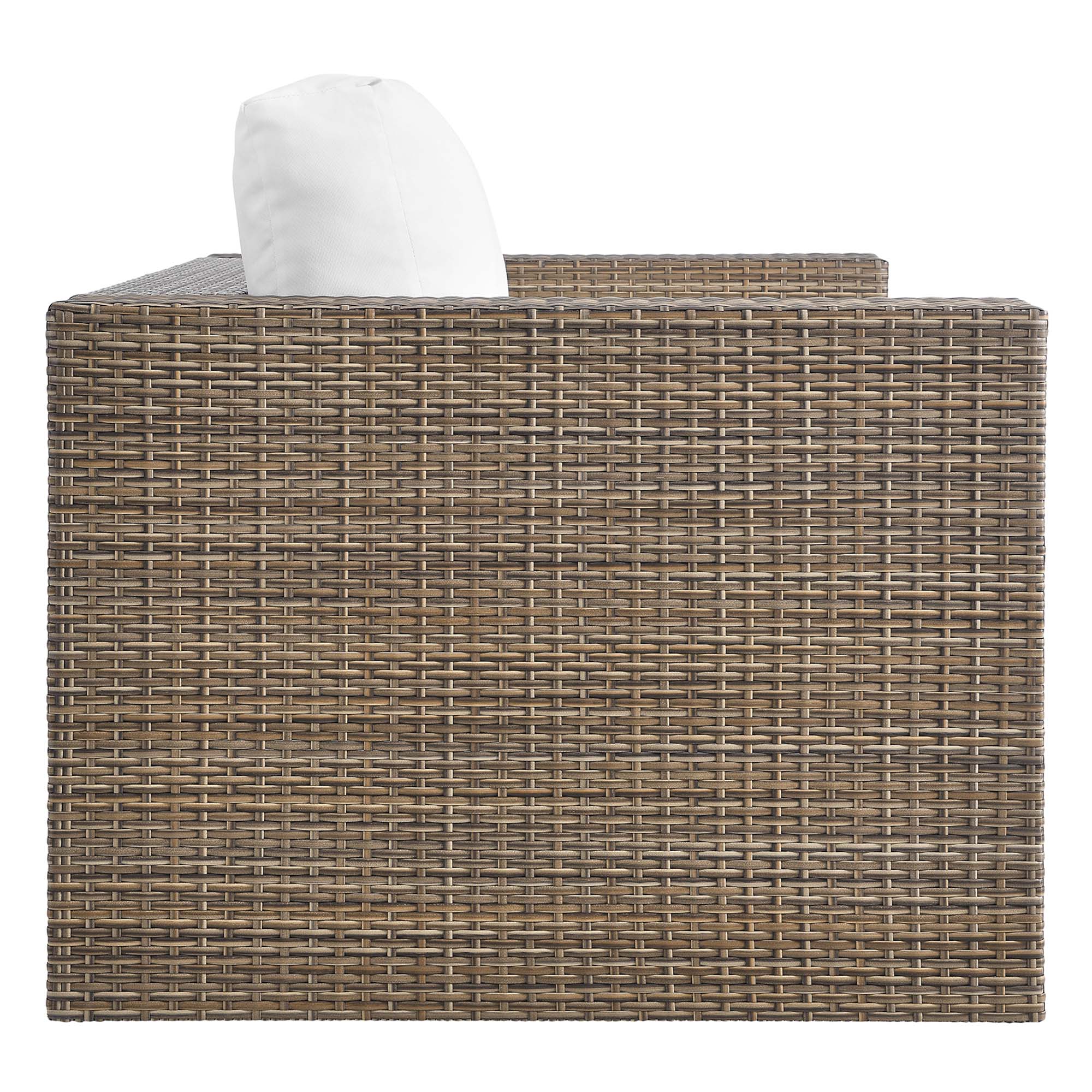 Convene 4-Piece Outdoor Patio Furniture Set in Cappuccino White