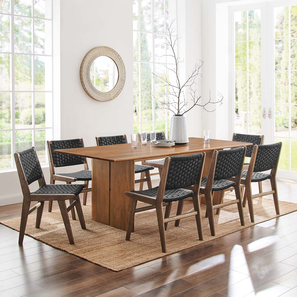 Amistad 86" Wood Dining Table in Oak