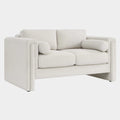 Visible Boucle Fabric Loveseat