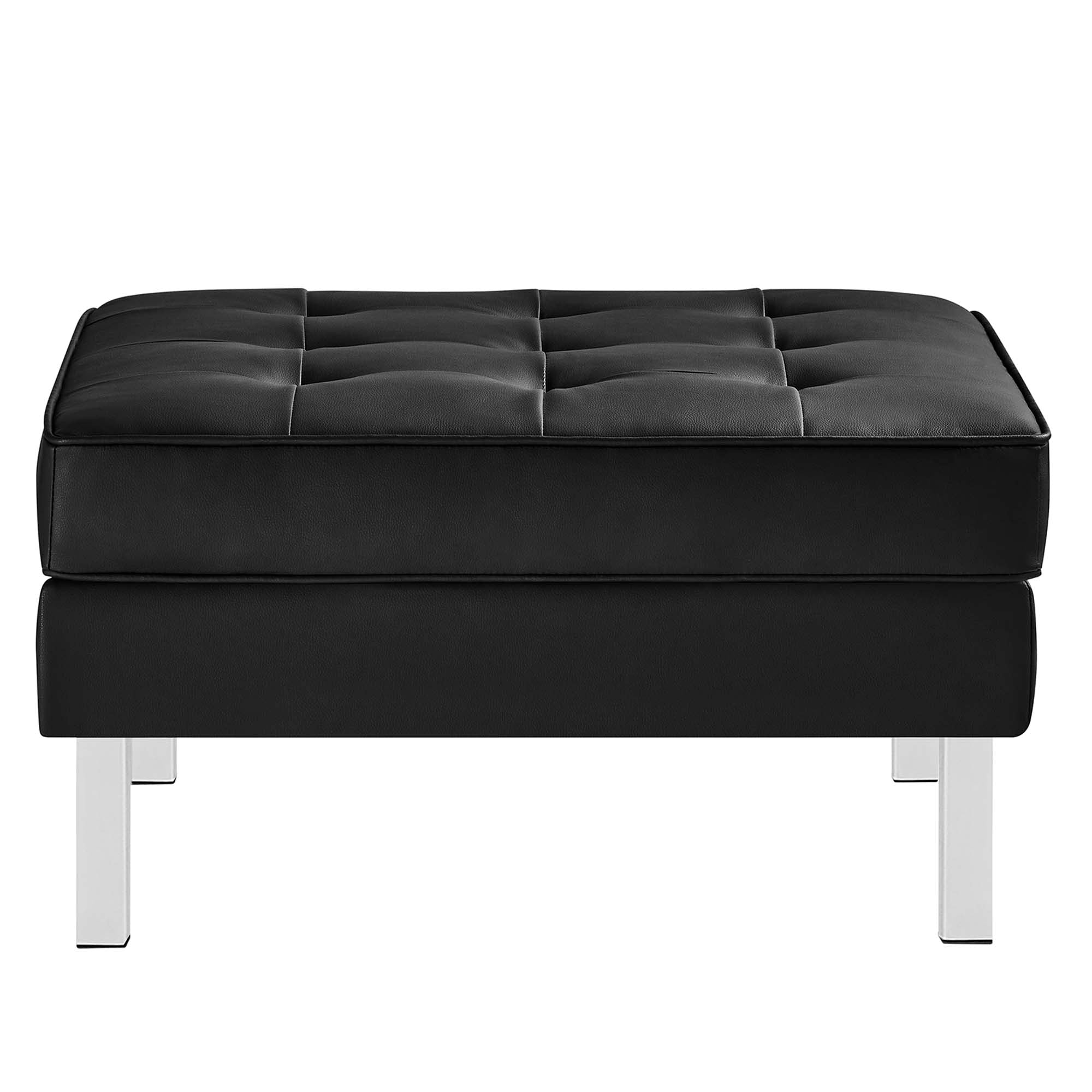 Loft Tufted Vegan Leather Sofa