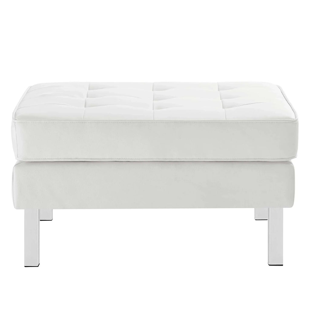 Loft Tufted Vegan Leather Sofa