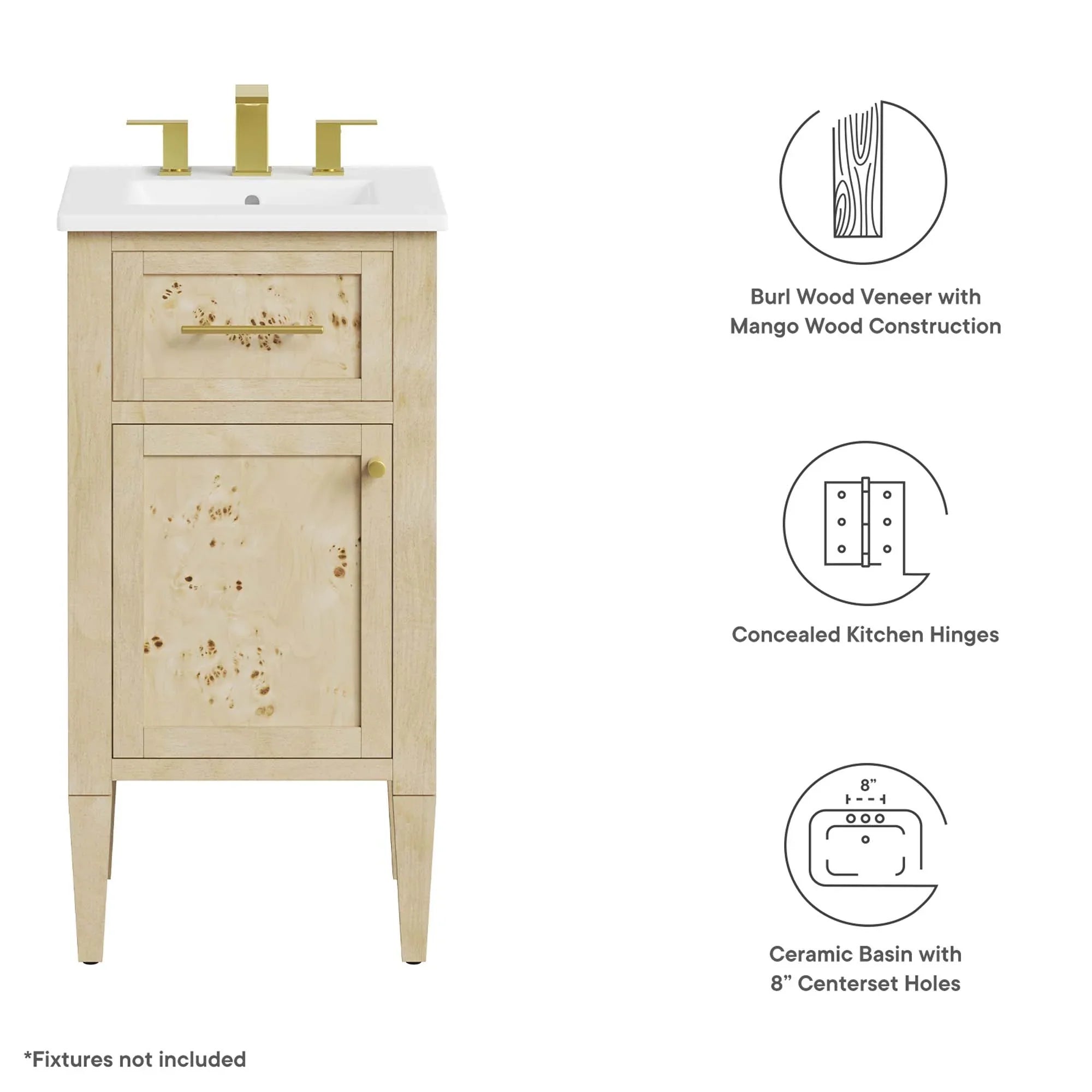 Awaken Bathroom Vanity Basin Included