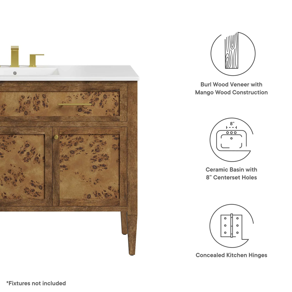 Elysian Bathroom Cabinet Basin Not Included