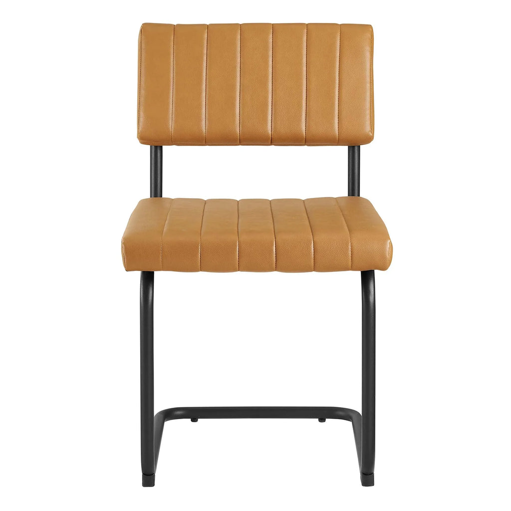 Parity Vegan Leather Dining Side Chairs Set of 2