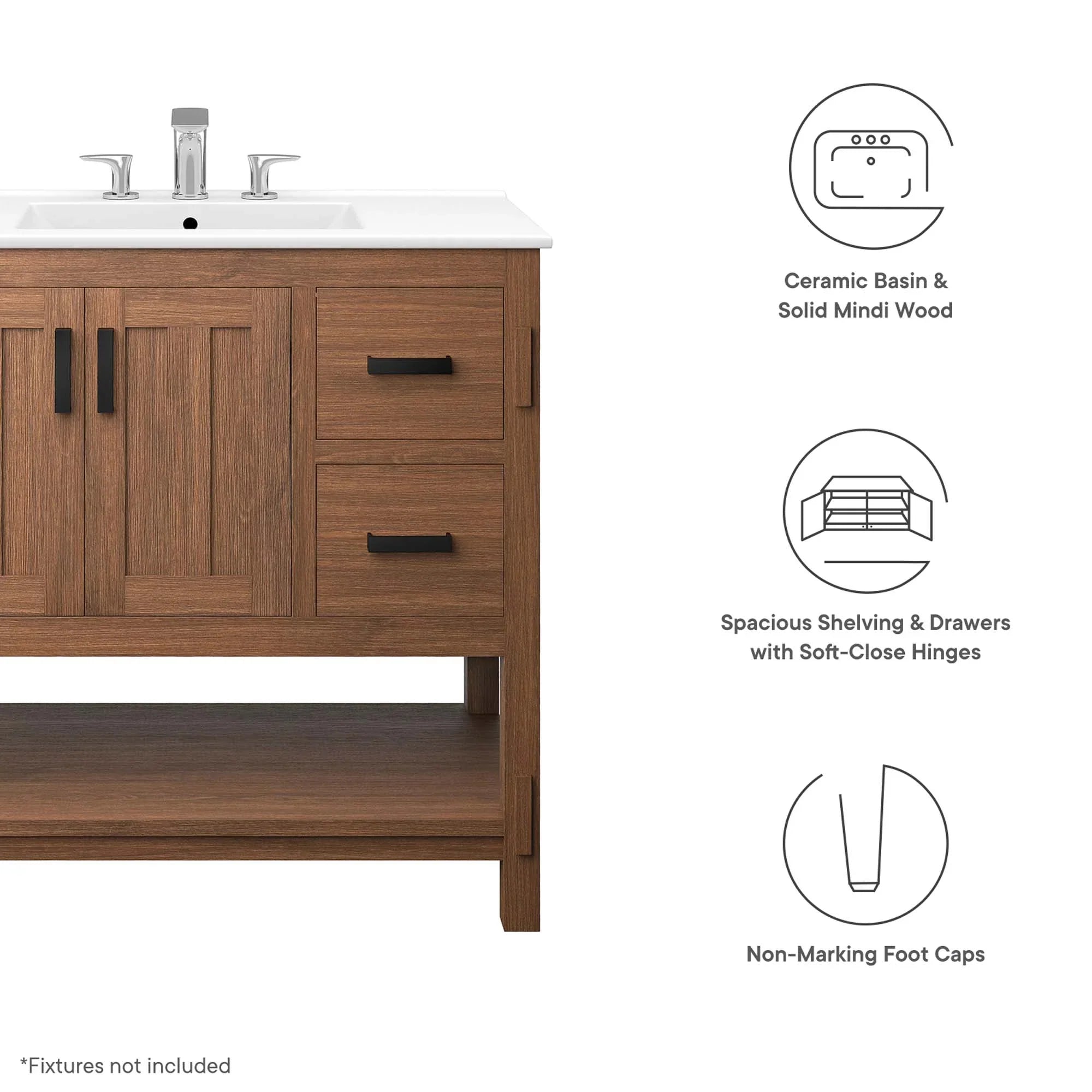 Ashlyn Bathroom Vanity Basin Included