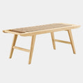 Saoirse 47" Wove Rope Wood Bench