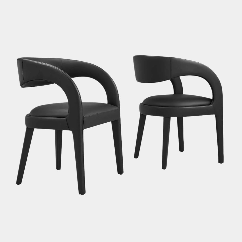 Pinnacle Vegan Leather Dining Chair Set of 2