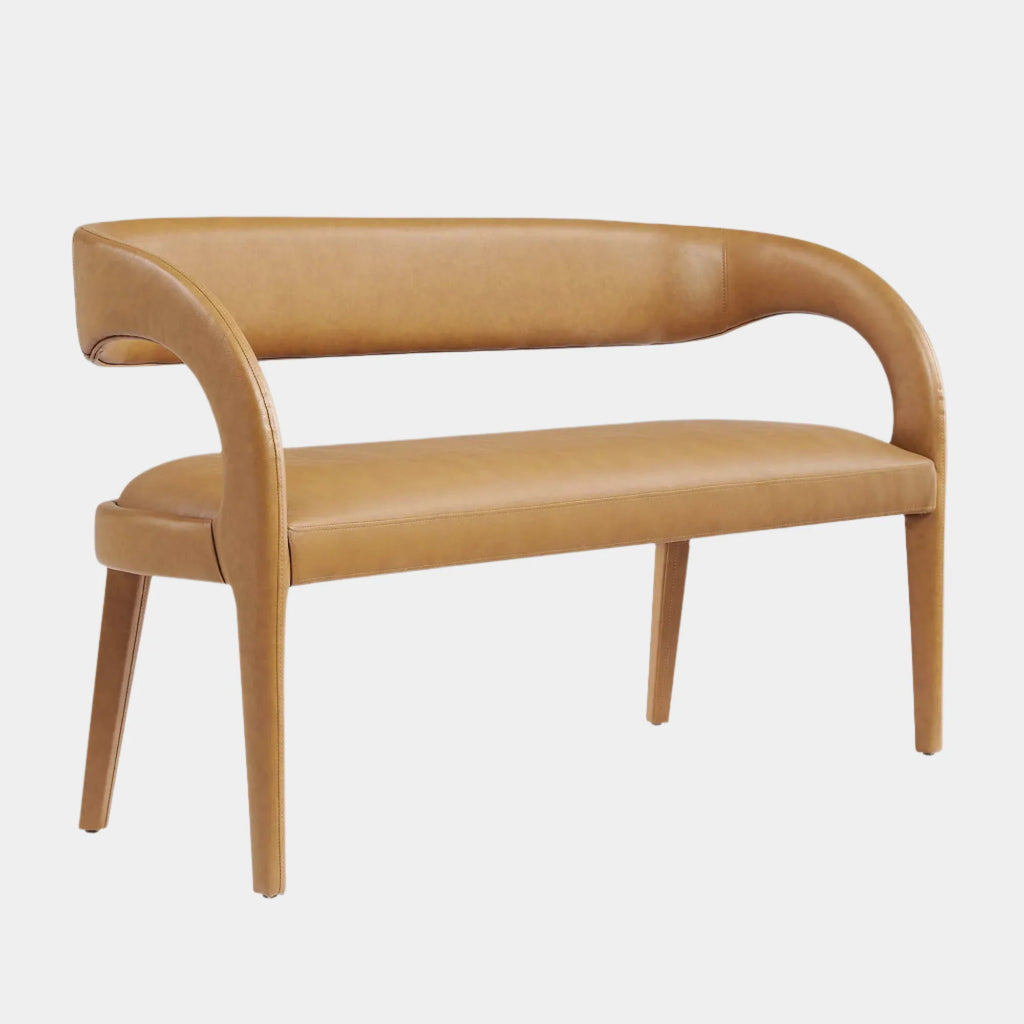 Pinnacle Vegan Leather Accent Bench