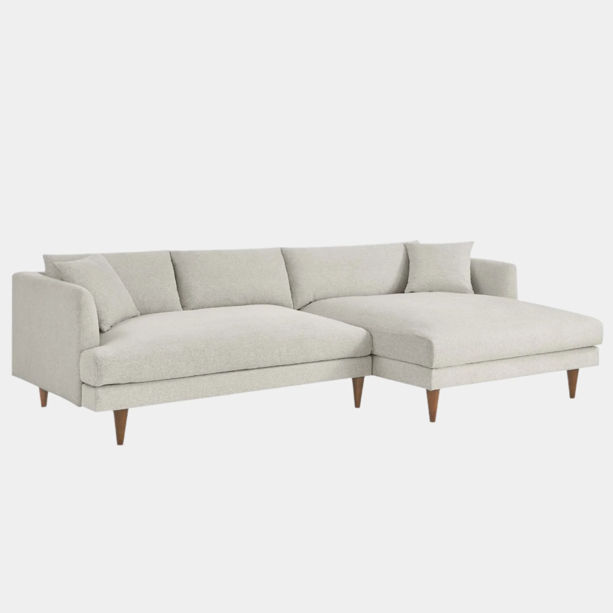 Zoya Right-Facing Down Filled Overstuffed Right Sectional Sofa