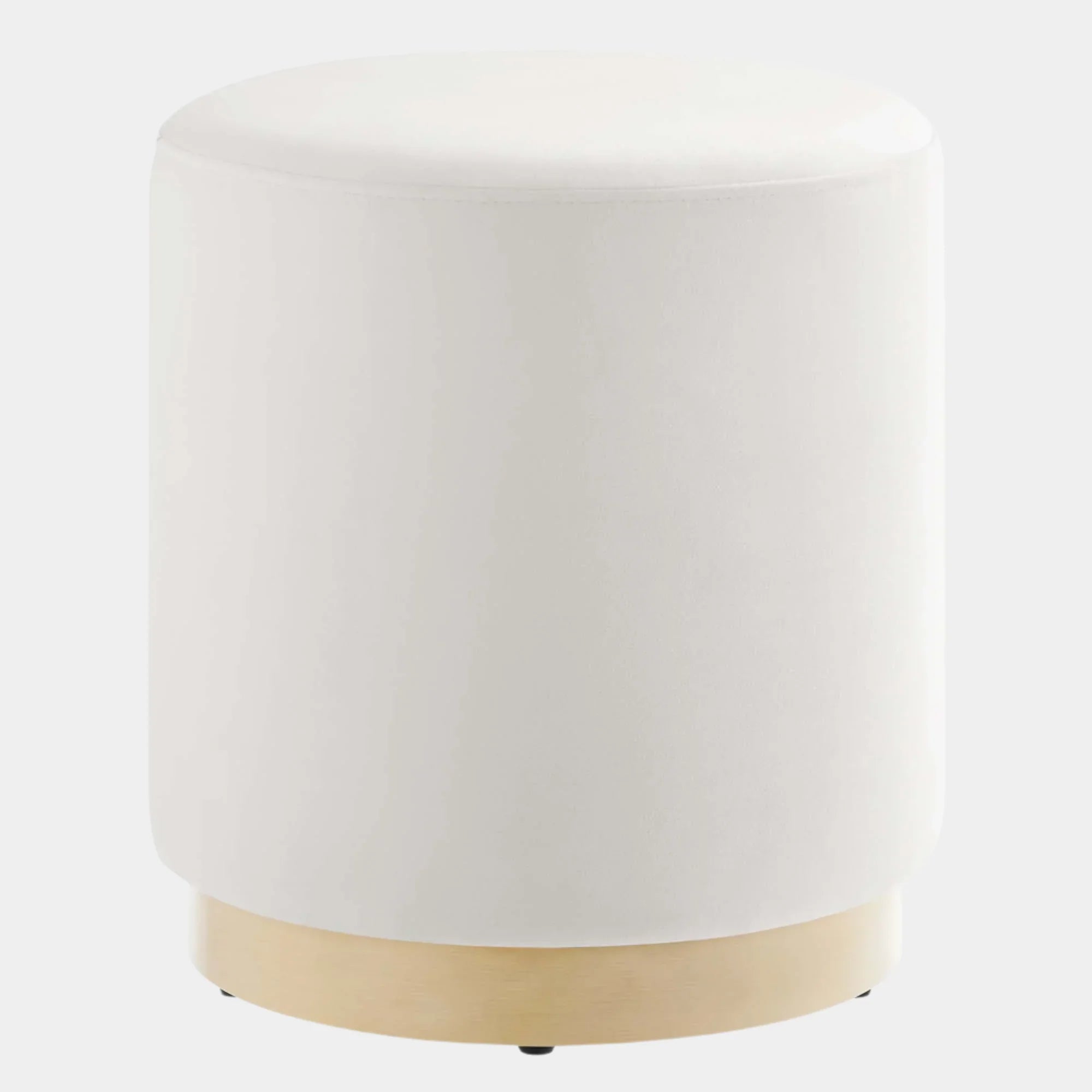 Tilden 16" Round Performance Velvet Upholstered Ottoman