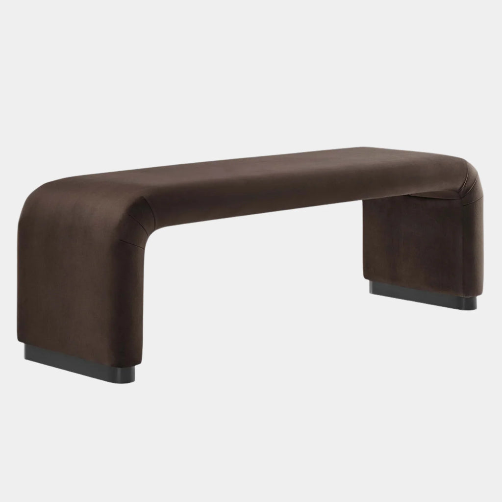 Koda Performance Velvet Waterfall Long Bench