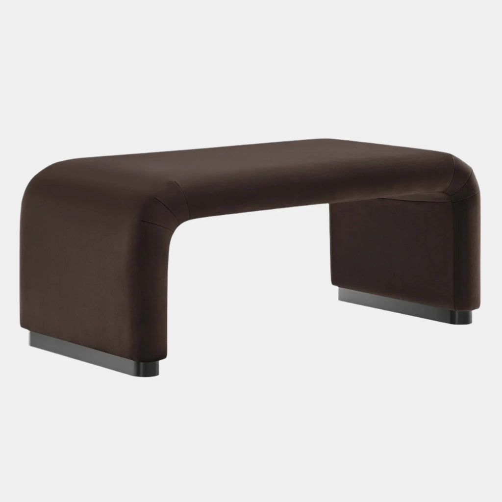 Koda Performance Velvet Waterfall Ottoman