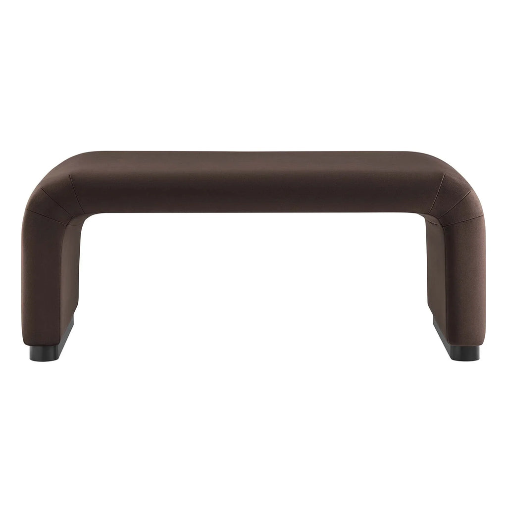 Koda Performance Velvet Waterfall Ottoman