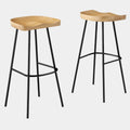Concord Backless Wood Bar Stools - Set of 2