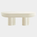 Caspian Oval Concrete Coffee Table